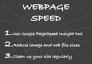 Webpage speed