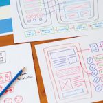 Designing website layouts and mobile applications.